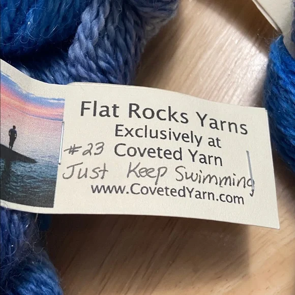 FLAT ROCK YARNS Hand-dyed Gloucester, MA #23 Just Keep Swimming BUNDLE of 3 - Picture 6 of 7